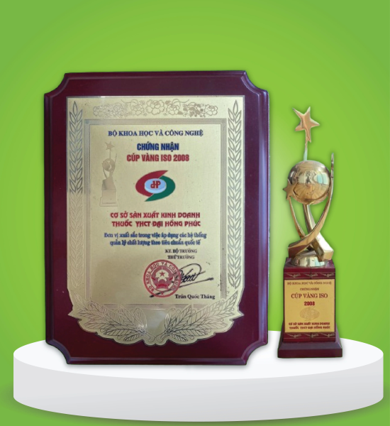 CHỨNG NHẬN CÚP VÀNG ISO