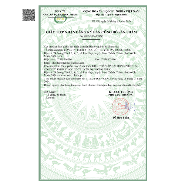 TPBVSK Kiện Toàn Áp Đại Hồng Phúc